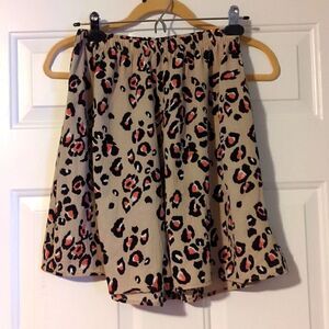 BOM Bom Leopard Animal Print Shorts Small